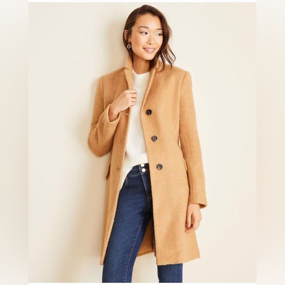 Ann Taylor Chesterfield coat, camel XSP